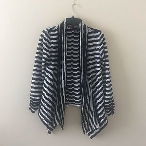 Peck & Peck Drape Front Jacket